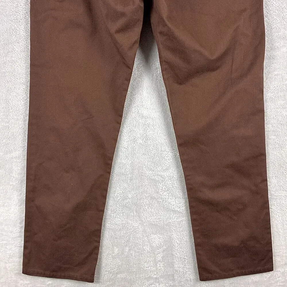 VTG Element Pants Men 36 Brown Jeremy Fish Twill Chino Preppy Skate Workwear Y2K